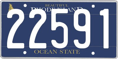 RI license plate 22591