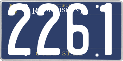 RI license plate 2261