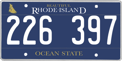RI license plate 226397