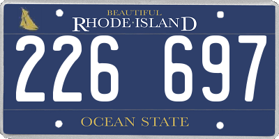 RI license plate 226697