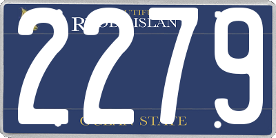 RI license plate 2279