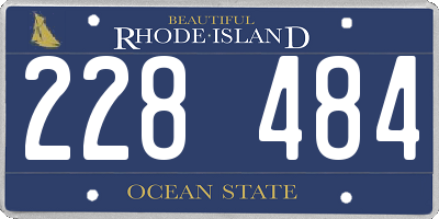 RI license plate 228484