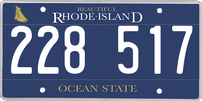 RI license plate 228517