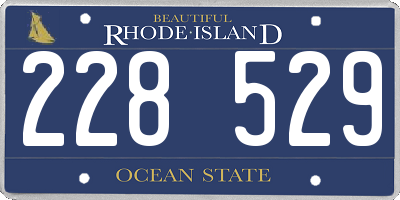 RI license plate 228529