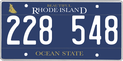 RI license plate 228548