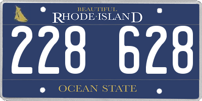 RI license plate 228628