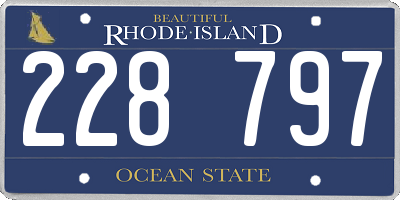 RI license plate 228797