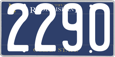 RI license plate 2290