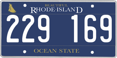 RI license plate 229169
