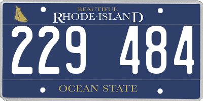RI license plate 229484
