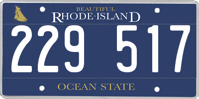 RI license plate 229517
