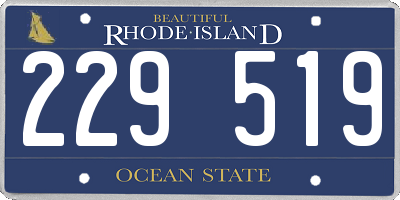 RI license plate 229519