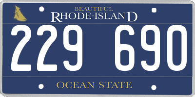RI license plate 229690