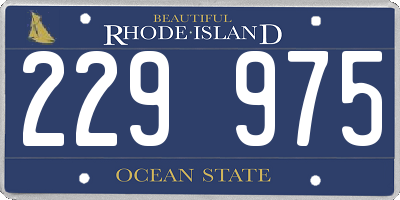 RI license plate 229975