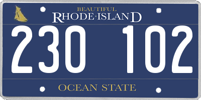 RI license plate 230102