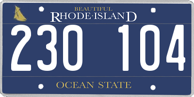 RI license plate 230104