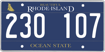 RI license plate 230107