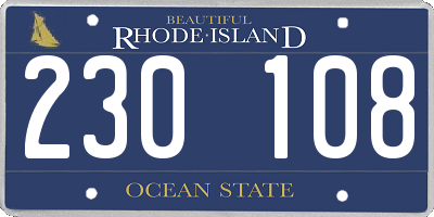 RI license plate 230108