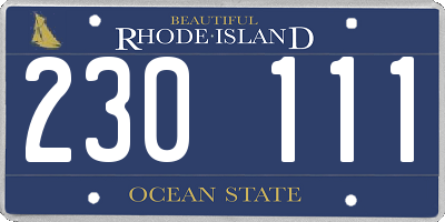 RI license plate 230111