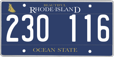 RI license plate 230116