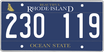 RI license plate 230119
