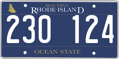 RI license plate 230124