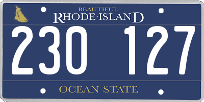 RI license plate 230127