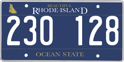 RI license plate 230128