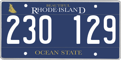 RI license plate 230129