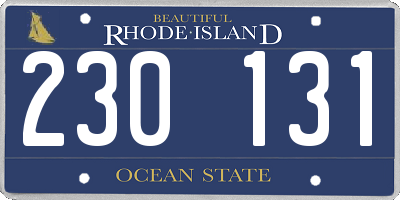RI license plate 230131