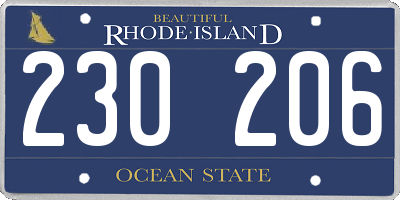 RI license plate 230206