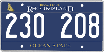 RI license plate 230208