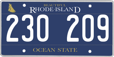 RI license plate 230209