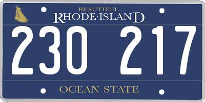 RI license plate 230217