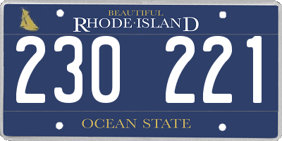 RI license plate 230221