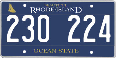 RI license plate 230224