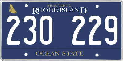 RI license plate 230229