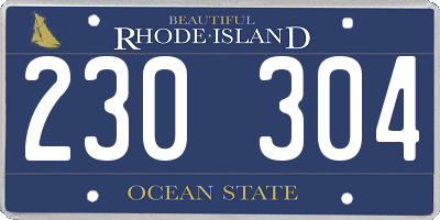 RI license plate 230304