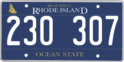 RI license plate 230307