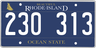 RI license plate 230313