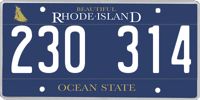 RI license plate 230314