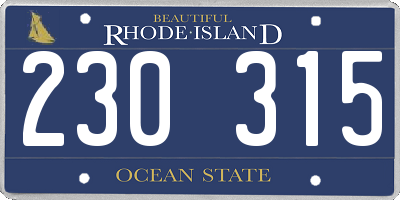 RI license plate 230315