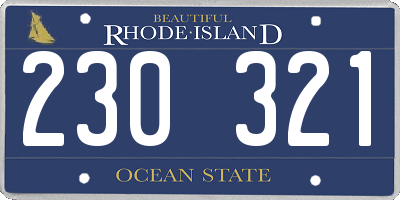 RI license plate 230321