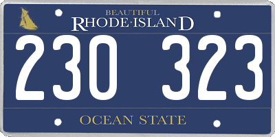 RI license plate 230323