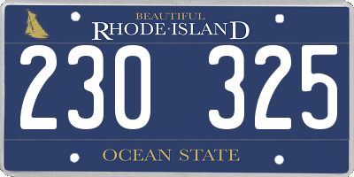 RI license plate 230325