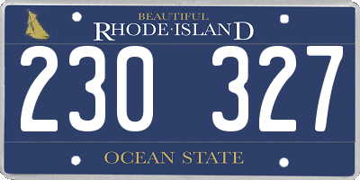 RI license plate 230327