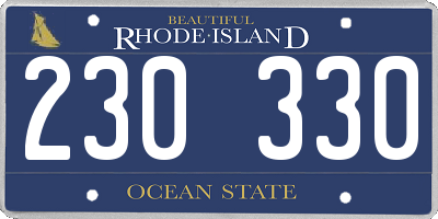 RI license plate 230330