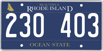 RI license plate 230403