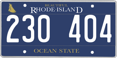RI license plate 230404