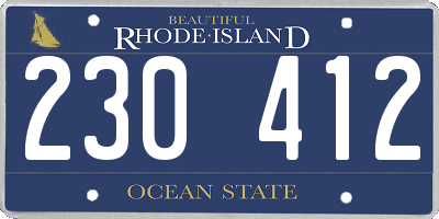 RI license plate 230412